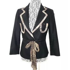 LBK LOU BAROK Black Blazer/ Jacket SZ 36/ XS